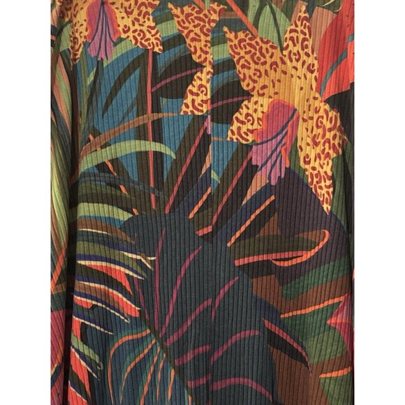 Farm Rio Multicolor Tropical Print Skirt Sz M Casual Comfy Flowy Relaxed Fit - Picture 4 of 6